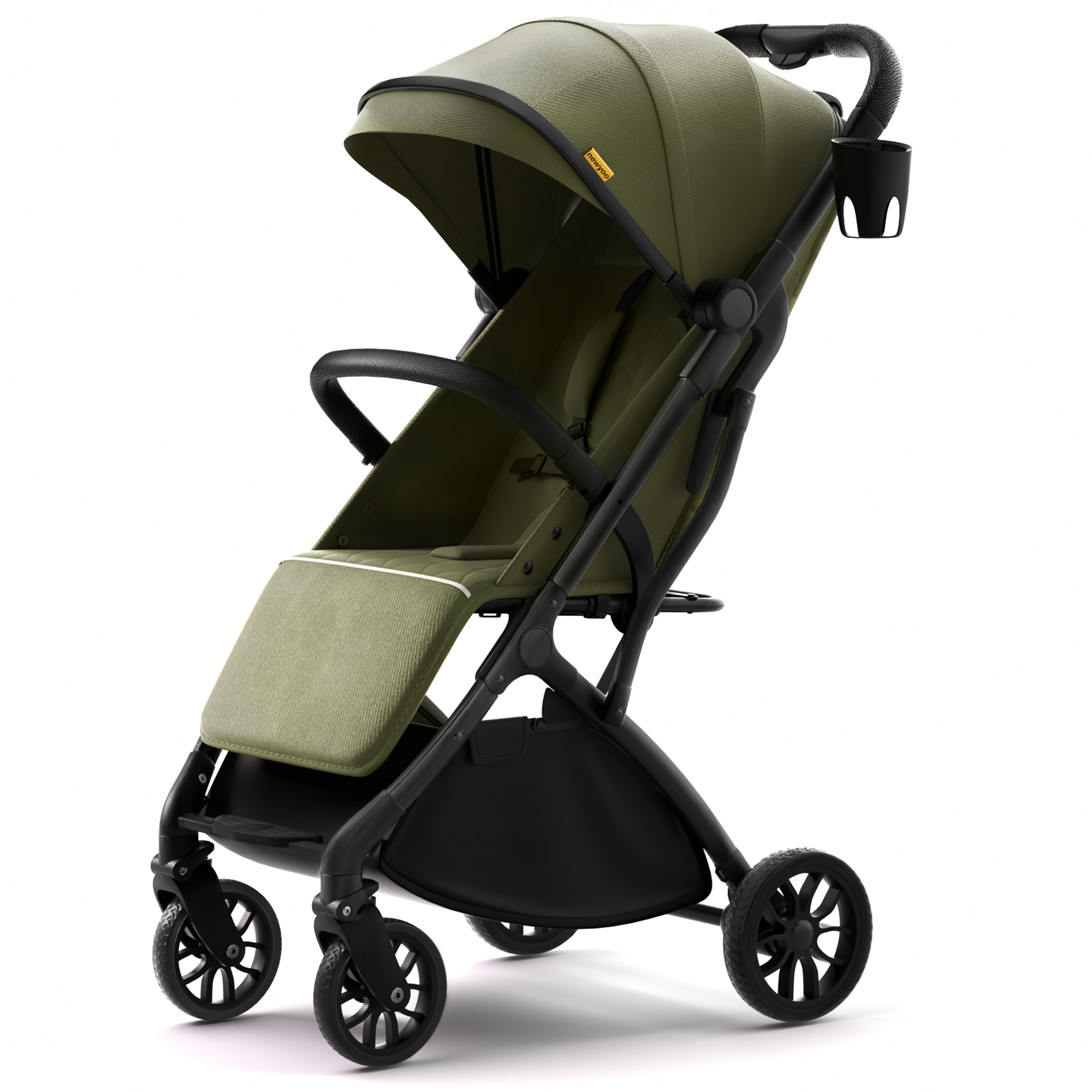newyoo GlideTow TR18 Lightweight Stroller for Travel, Green