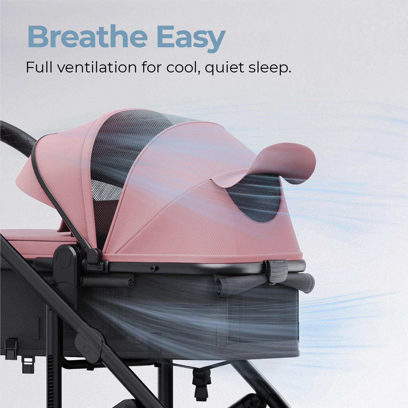 Cochecito con capazo Newyoo Baby, Nestro 516M, Rosa