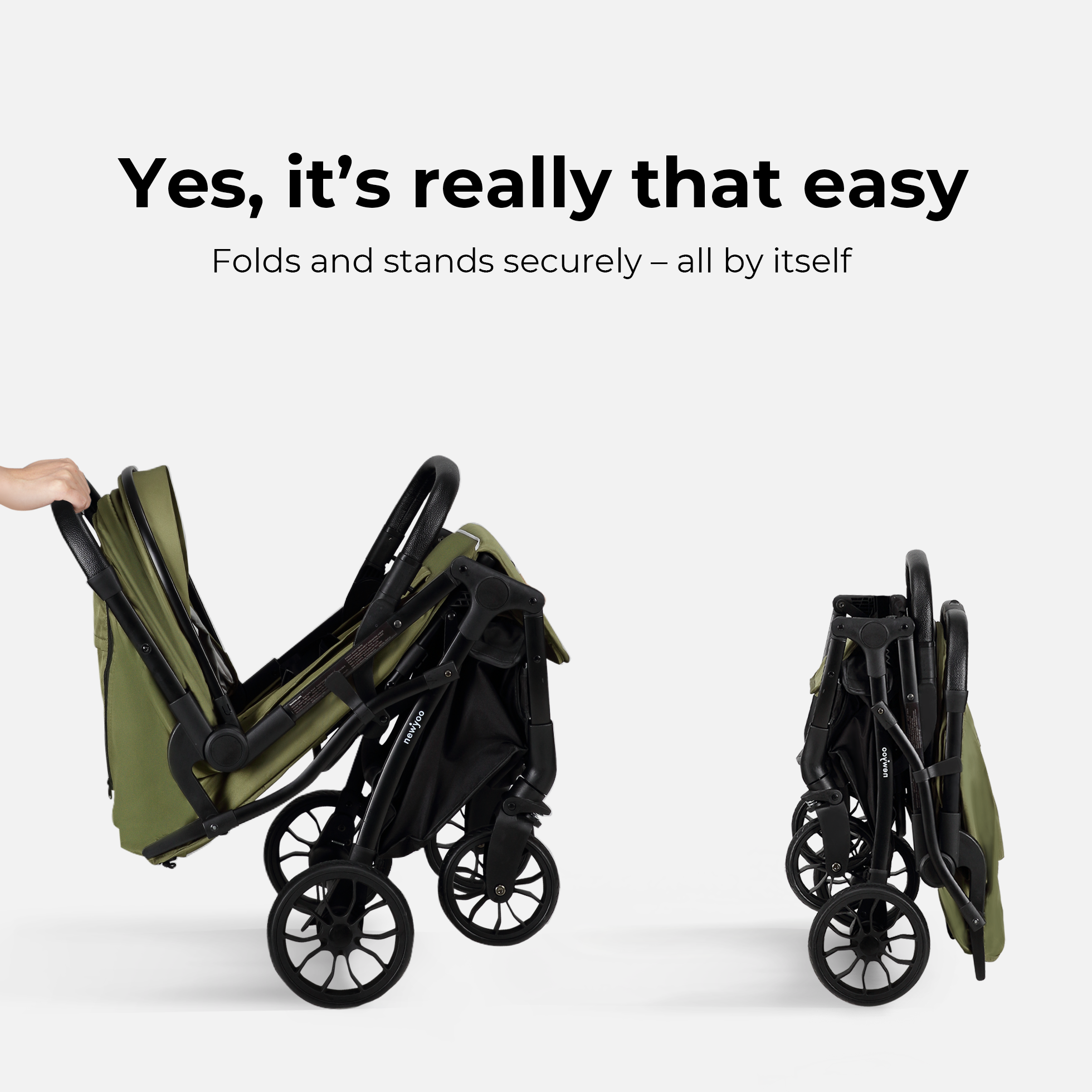 newyoo GlideTow TR18 Leichter Reisebuggy, Grün